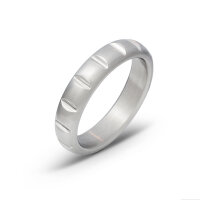 Solid stainless steel cock ring with decorations