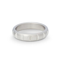Solid stainless steel cock ring with decorations