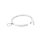 BDSM collar made of stainless steel with O-ring inner diameter 120 mm
