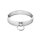 High-quality stainless steel collar with O-ring, inner diameter 120 mm