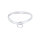 Ergonomisches BDSM Halsband Edelstahl mit abnehmbaren O-Ring 140 mm