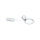 Ergonomisches BDSM Halsband Edelstahl mit abnehmbaren O-Ring 140 mm