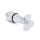 Lockable anal plug made of stainless steel with padlock