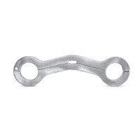 Aluminium testicle pillory with handcuffs & lock