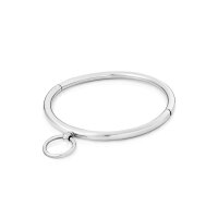 BDSM stainless steel collar with O-ring, inner diameter 145 mm