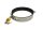 BDSM Halsband aus gebürstetem Edelstahl, mit O-Ring