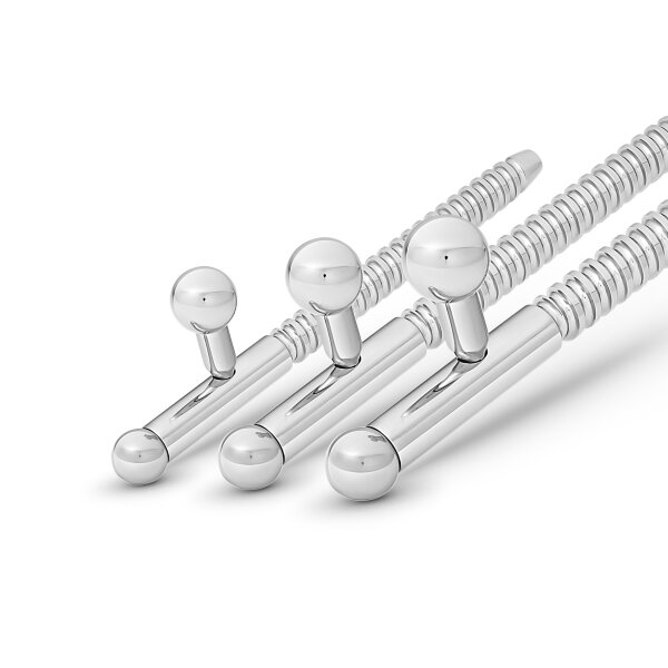 Dilator / Prinzenzepter mit Rillen, Prince Albert Piercing Ø 8 mm