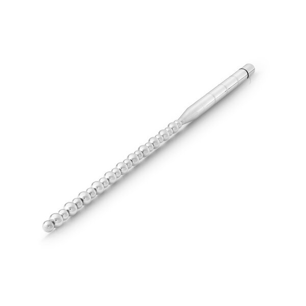 Harnröhren Vibrator aus Edelstahl, mit Kugeln Ø 8 + 10 mm