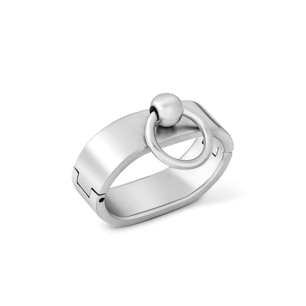 Ovale BDSM Handschellen mit O-Ring Innen Ø 65 mm