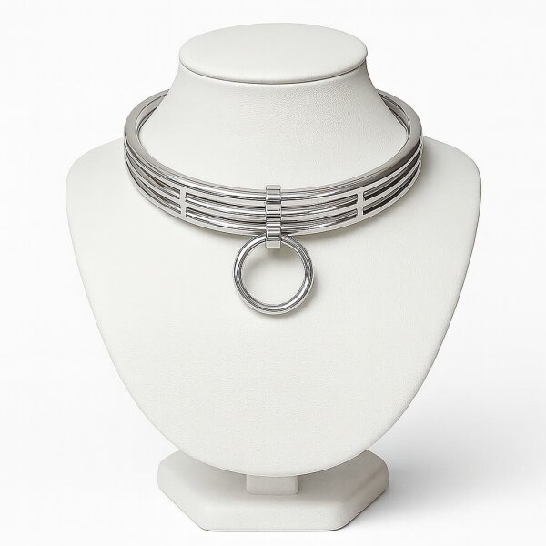 Elegantes Halskorsett aus massivem Edelstahl