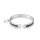 Stainless steel BDSM collar with O-ring, inner diameter 110 mm