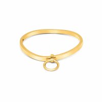 Ergonomisches BDSM Halsband 24 Karat vergoldet Innen Ø 130 mm