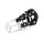 Lockable penis cage made of faux leather and metal