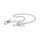 Metall Nippelklemmen mit Kette – 30 cm