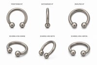 Horseshoe-shaped titanium cock ring – sturdy and hypoallergenic