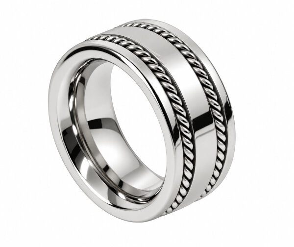 Massiver Cockring aus Edelstahl – Muster
