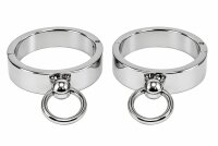 Edelstahl-Handfesseln mit O-Ring Innen &Oslash; 70 mm