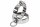 Edelstahl-Handfesseln mit O-Ring Innen Ø 70 mm