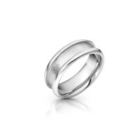 Attractive cock ring with design, made of stainless steel, Ø 35 to 55 mm