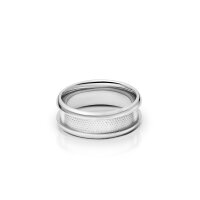 Attractive cock ring with design, made of stainless steel, Ø 35 to 55 mm