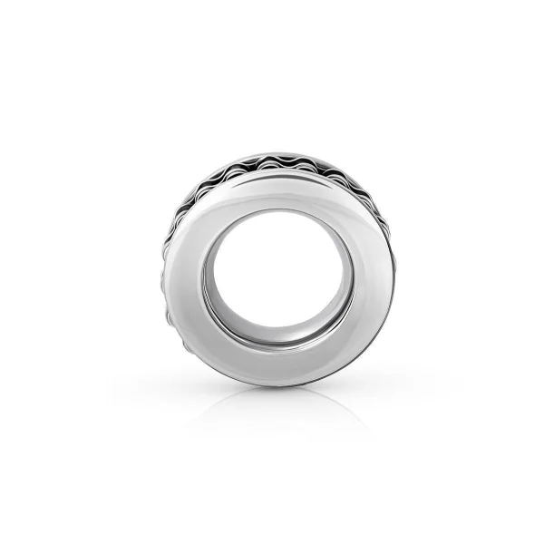 Stylish cockring in biker look, made of matt stainless...