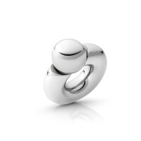 Solid stainless steel cockring, with ball,...