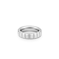 Exciting cock ring with grooves, made of stainless steel, Ã˜ 35 to 55 mm