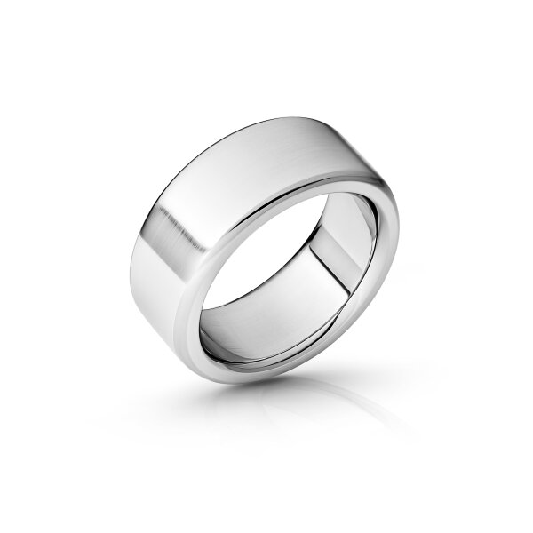 Solid cockring made of brushed stainless steel, Ã˜ 35 to 55 mm