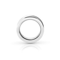 Solid stainless steel cockring with raised rim, Ã˜ 35 to 55 mm