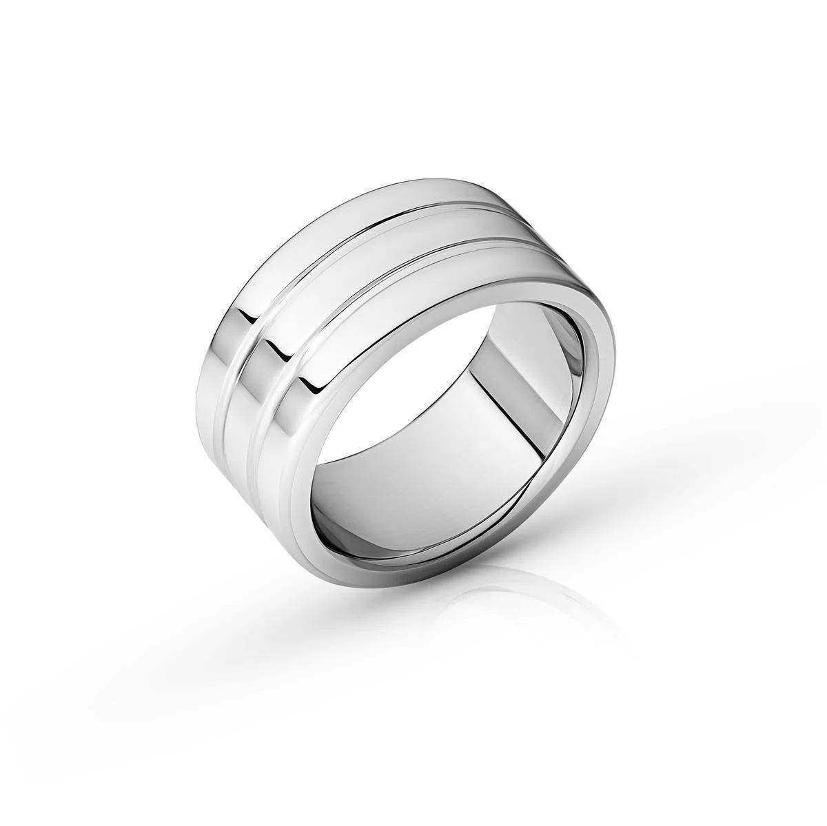 Eleganter Cockring aus Edelstahl, mit Rillen, Ø 35...
