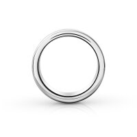 Elegant stainless steel cockring, with grooves,...