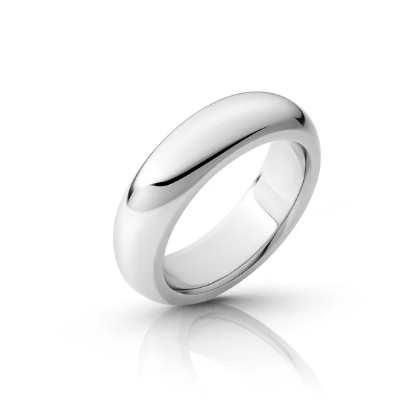 Rounded stainless steel cockring, Ø 35 to 55 mm