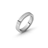 Seductive stainless steel cockring, with grooves,...