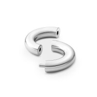 Divisible donut acorn ring made of stainless steel glans ring