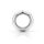 Hexagonal glans ring made of medical stainless steel, with a shiny look