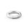 Hexagonal glans ring made of medical stainless steel, with a shiny look