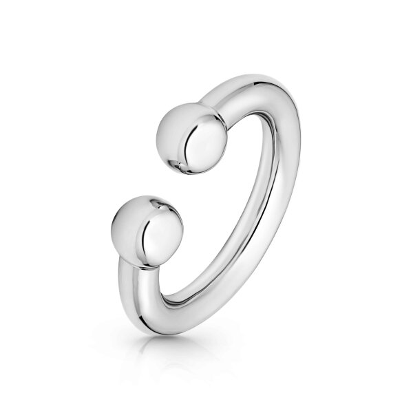 Acorn ring in horseshoe shape made of medical stainless steel