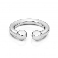 Horseshoe-shaped acorn ring made of medical stainless steel