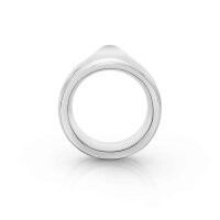 Ergonomic glans ring made of stainless steel, shiny