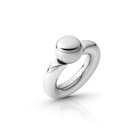 Stainless steel acorn ring, with ball, 30 mm