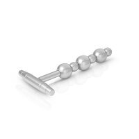 Butt plug with 6 anal beads and handle