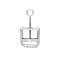Testicle press testicle clamp with 5 spikes