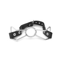 Mouth gag spider mouth gag with o-ring leather gag