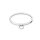 Metall Halsband Halsreif mit abnehmbaren O-Ring und Schmuckanhänger zum Wechseln