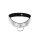 Ergonomisches Bondage Halsband Edelstahl gebürstet mit O-Ring