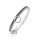 Solid stainless steel choker necklace with o-ring and chain biker