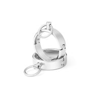 Round handcuffs handcuffs with o-ring stainless steel...