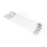 Dilators in a set, with grooves according to Bakes, made of stainless steel, 9 pieces, 5 to 13 mm