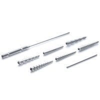 Dilators in professional set, made of stainless steel, 6 pieces, different sizes