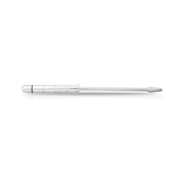 Urethral vibrator made of stainless steel, with tip at...